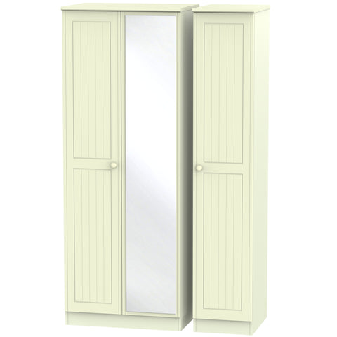 Warwick Tall Triple Mirrored Wardrobe
