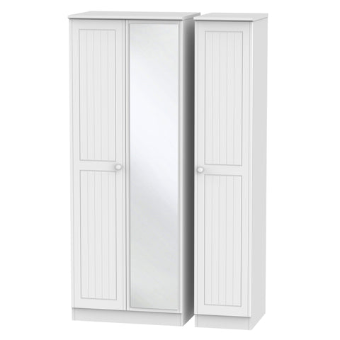 Warwick Tall Triple Mirrored Wardrobe