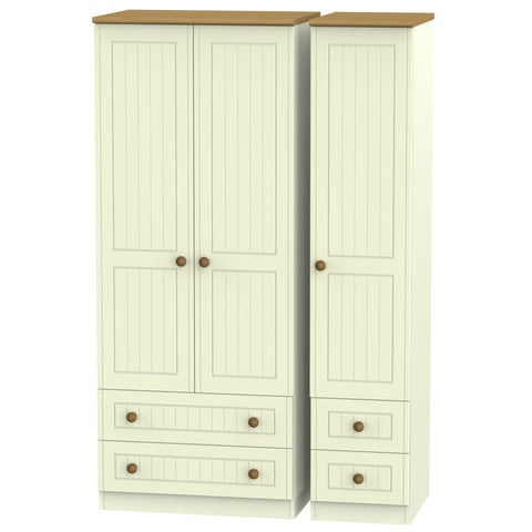 Warwick Triple 2 Drawer + Drawer Wardrobe