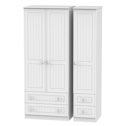 Warwick Triple 2 Drawer + Drawer Wardrobe