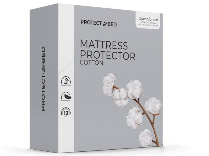 boxed cotton mattress protector